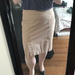Dusty Peach Pencil Skirt
